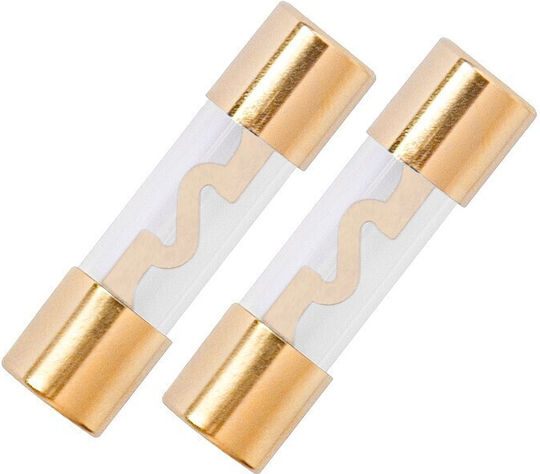 Agu Glass Fuses 10.3x38 Mm 60a Gold-plated 2 Pcs