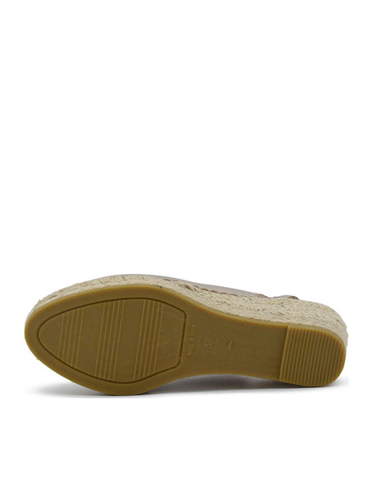 Women's Leather Espadrilles Beige