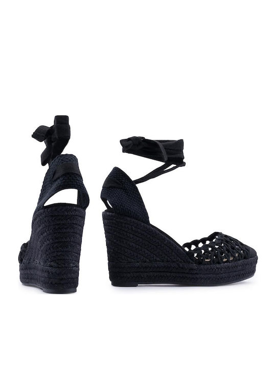Women's Platform Espadrilles Black