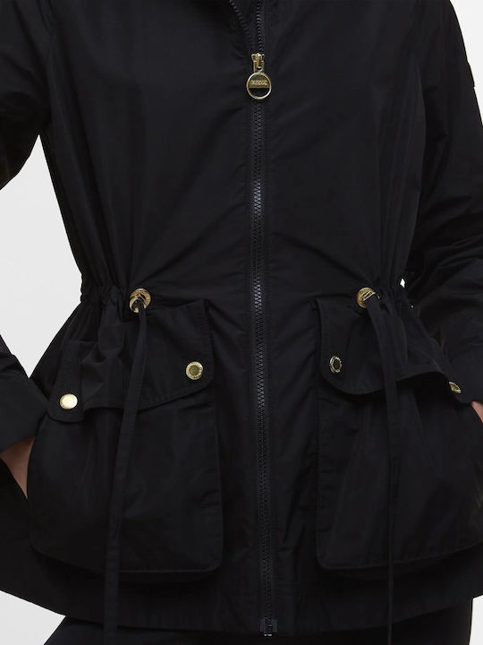 Women's Short Lifestyle Jacket Waterproof for Winter Black