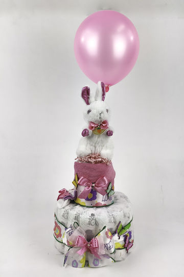 Dama Koupa Χειροποίητο Diaper Cake για Κορίτσι
