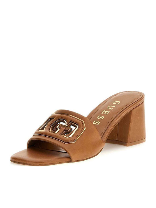 Guess Δερμάτινα Πέδιλα Ταμπά
