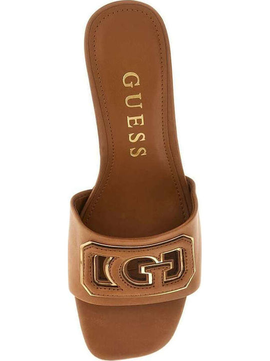 Leather Sandals Tabac Brown