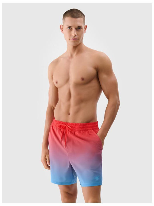 Men's Swimwear Shorts Red with Patterns
