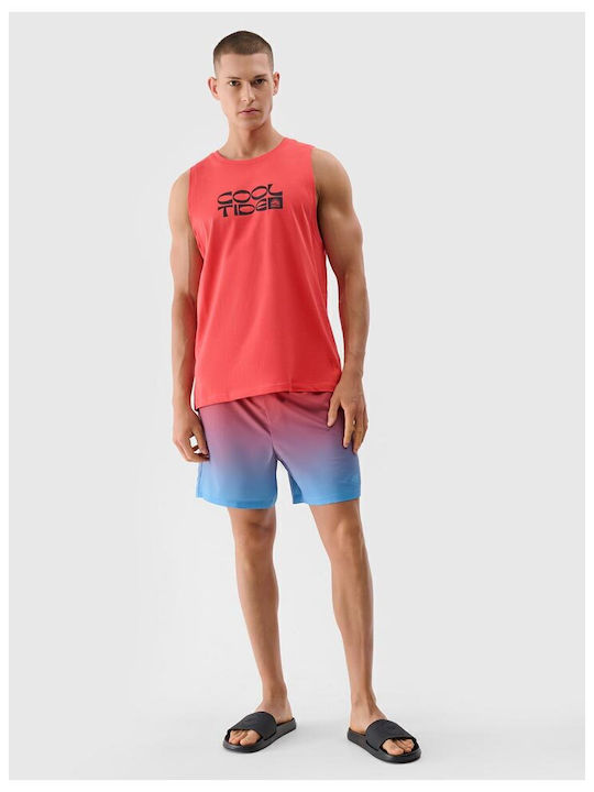 Men's Swimwear Shorts Red with Patterns