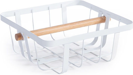 Nef-Nef Homeware Suport pentru șervețele Metalică Albă 20x20x8cm Nef-Nef Homeware Suport pentru șervețele Metalică Albă 20x20x8cm