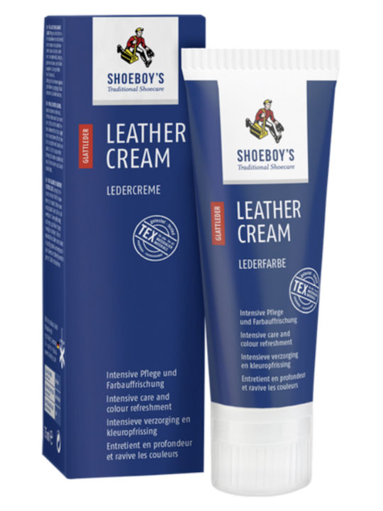 Крем за кожа Shoeboy's 75ml 02 Бяла боя за кожа с гъба в тубичка