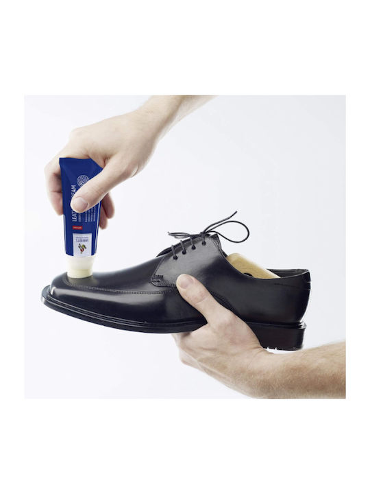 Shoeboy's Leather Cream 75ml 10 Red Κρέμα Βαφής Δέρμα Σωληνάριο Σφουγγαράκι Κόκκινο
