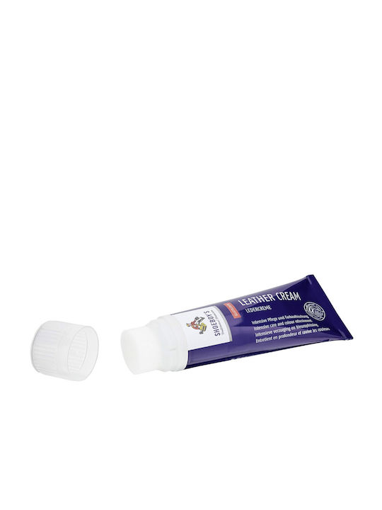 Shoeboy's Leather Cream 75ml 10 Red Κρέμα Βαφής Δέρμα Σωληνάριο Σφουγγαράκι Κόκκινο