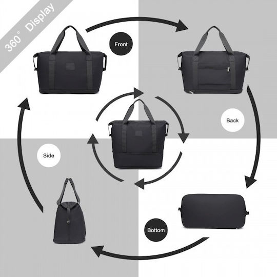 Miss Lulu Set Sack Voyage Black Fabric
