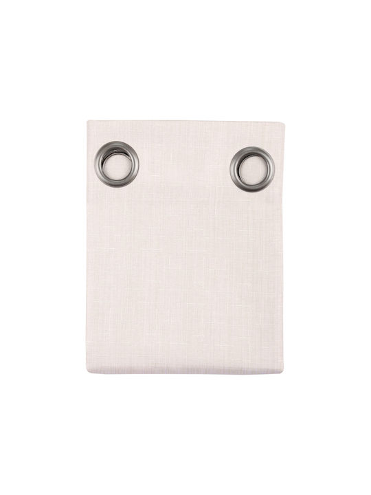 Bea Grommet Curtain White 140x280cm