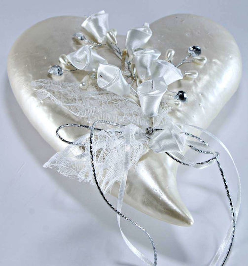Heart Tail Silver White 0520038 Decor