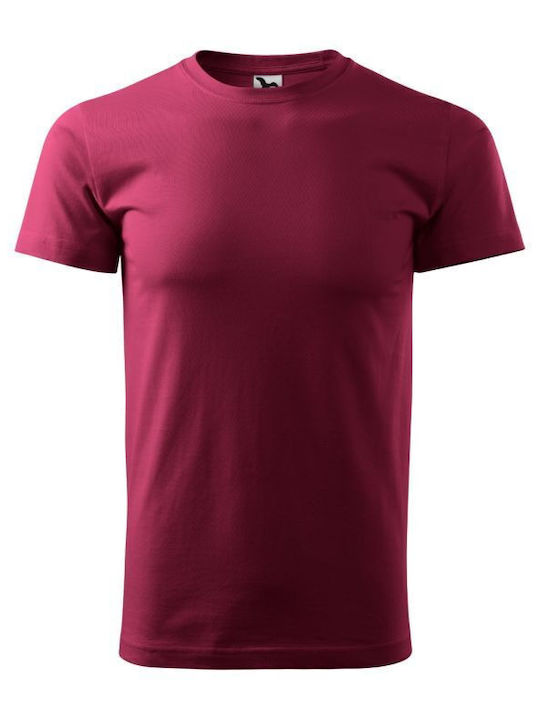 Malfini Men's Short Sleeve Promotional T-Shirt Burgundy
