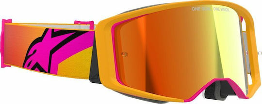 Μάσκα Alpinestars Goggles Supertech Mirrored Lens Multi-layer Foam Δεν Δέχεται Tear Off