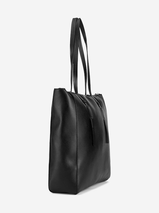 Geantă de damă Shopper De umăr Neagră