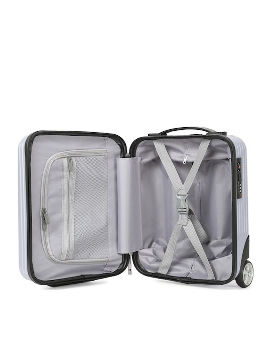 CabinFly Valiză de Călătorie Cabină Dură Gri cu 4 roți Înălțime 40cm