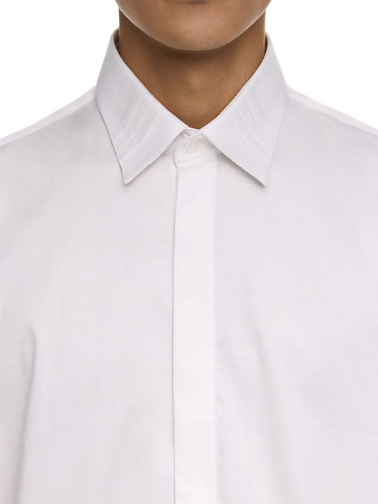 Long-sleeved Cotton Shirt White