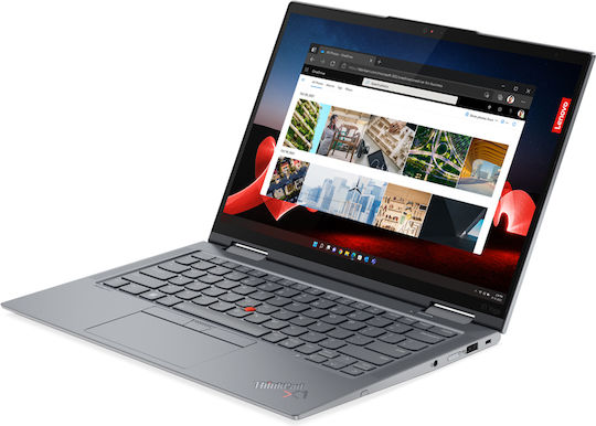 Lenovo ThinkPad X1 Yoga Gen 8 14" IPS FHD+ Touchscreen (i5-1355U/32GB/512GB SSD/W11 Pro) Сив Буреносен (Английски САЩ Клавиатура)