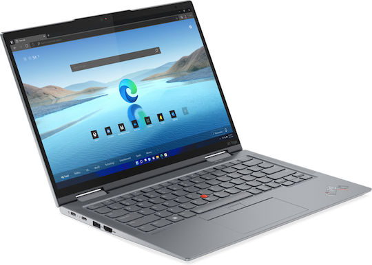 Lenovo ThinkPad X1 Yoga Gen 8 14" IPS FHD+ Touchscreen (i5-1345U/32GB/256GB SSD/W11 Pro) Сив Буреносен (Международен Английски Език Клавиатура)