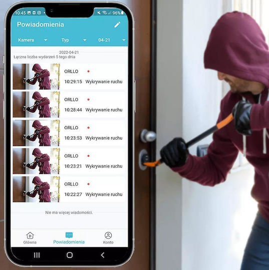 Orllo Z10 IP Камера за наблюдение Wi-Fi Full HD+ 4MP Водоустойчива с Двупосочна Комуникация