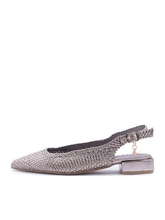 Γυναικείες Μπαλαρίνες Slingback με Λουράκι Χαλκός