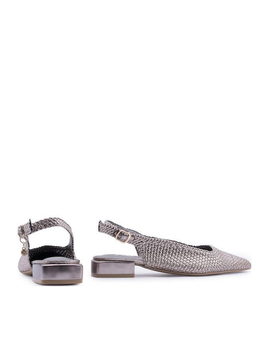 Γυναικείες Μπαλαρίνες Slingback με Λουράκι Χαλκός