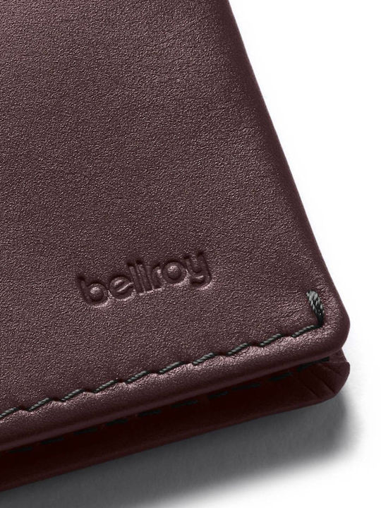 Leather Men's Wallet Cards Purple