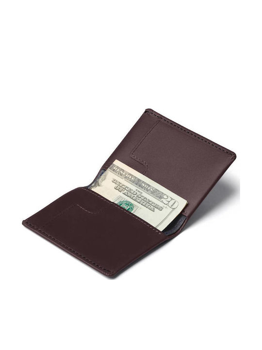 Leather Men's Wallet Cards Purple