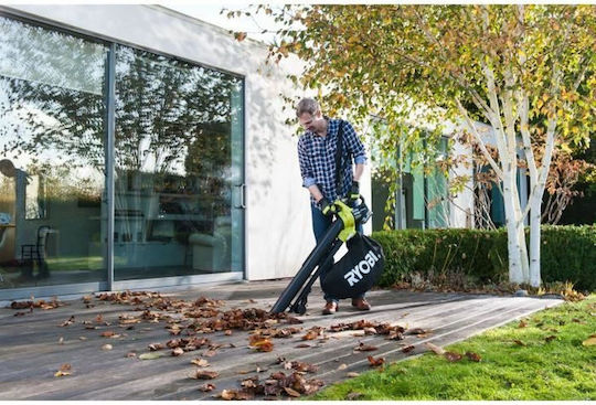 Ryobi OBV18 Φυσητήρας / Απορροφητήρας Χειρός Μπαταρίας 18V Solo με Μέγιστη Ταχύτητα Αέρα 200km/h