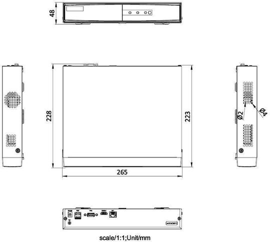 Hikvision Ds-7108ni-q1/m Записващо устройство NVR 8 Канала с Резолюция Full HD DS-7108NI-Q1/M (D)