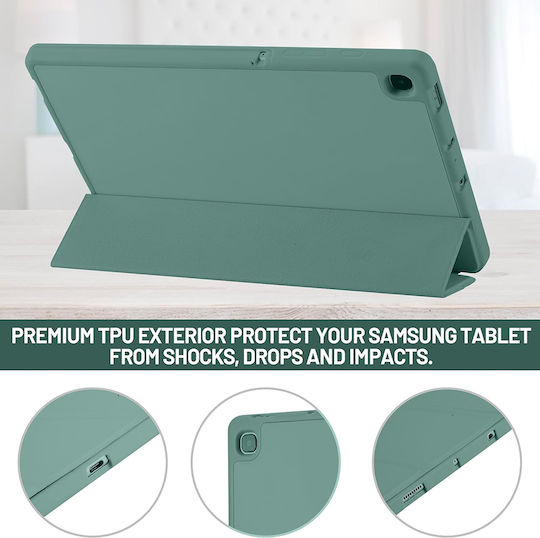 Techsuit Flip Cover Grün (Samsung Galaxy Tab S6 Lite)