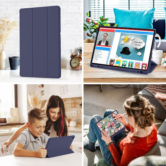 Techsuit Klappdeckel Blau (Samsung Galaxy Tab S6 Lite (2020/2022/2024))