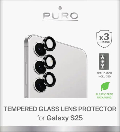 Puro Camera Protection Tempered Glass Transparent for the Samsung S25