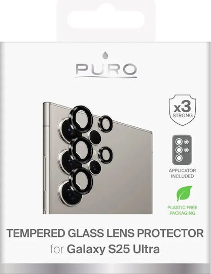 Puro Camera Protection Tempered Glass Transparent for the Samsung S25 Ultra