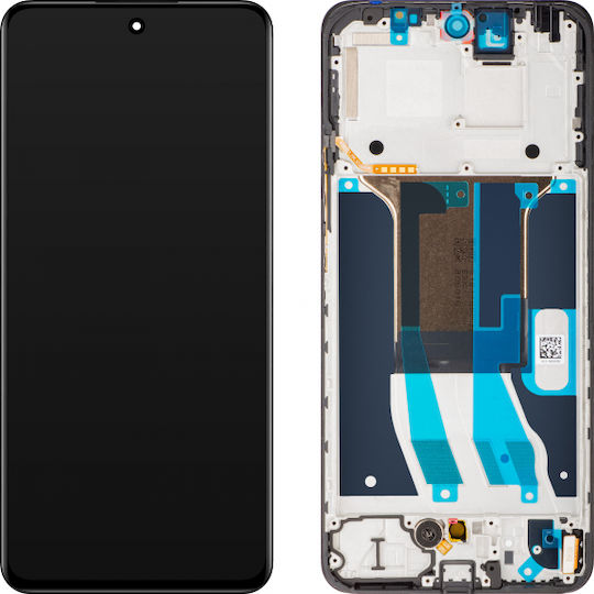 Realme Екран със Сензорен Механизъм и Рамка за Realme 12 Plus RMX3867 (Черен)