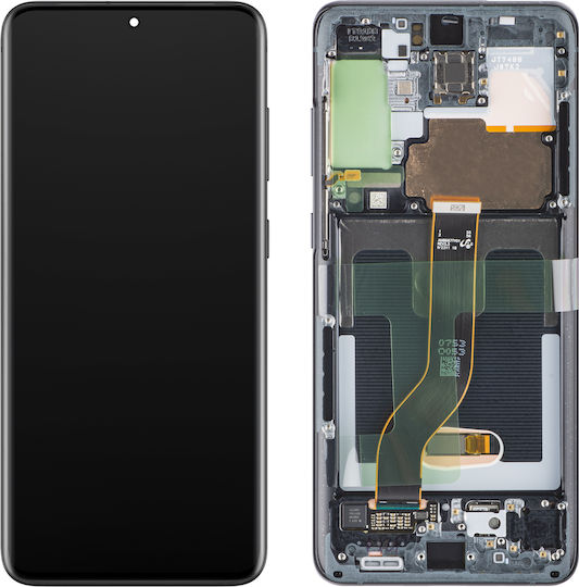 Samsung O ecran & Față cu Mecanism Tactil pentru Samsung G985F Galaxy S20 Plus, G986B Galaxy S20 Plus 5G (Negru)