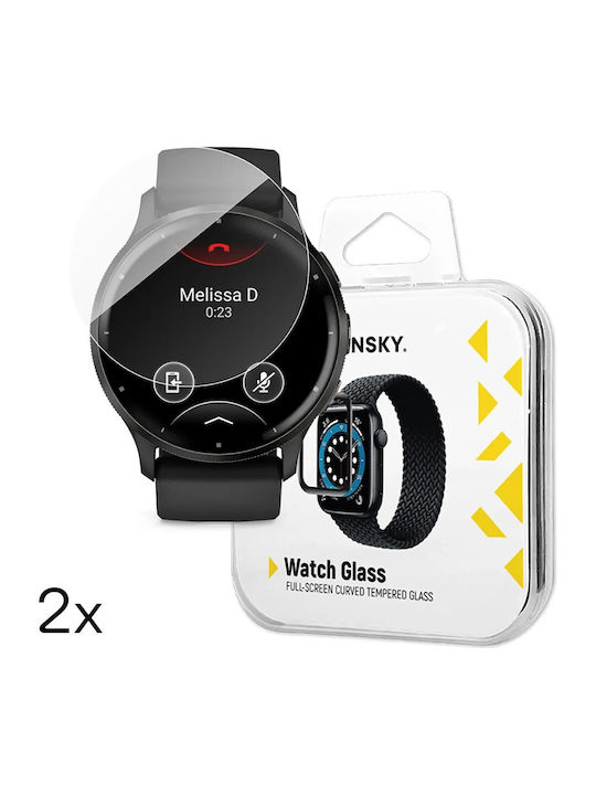 Wozinsky Vollklebendes Gehärtetes Glas Garmin Venu 3 45mm 2 Stück
