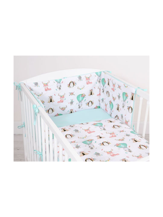 Bobono Παιδική Παπλωματοθήκη Beige, Light Mint