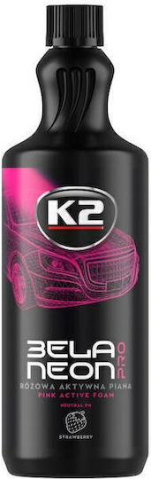 K2 Șampon Auto Spumă Activă cu Aromă Căpșună 1lt