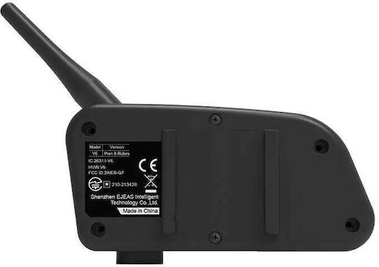 EJEAS V6 PRO+ Single Intercom for Motorcycle Helmet with Bluetooth