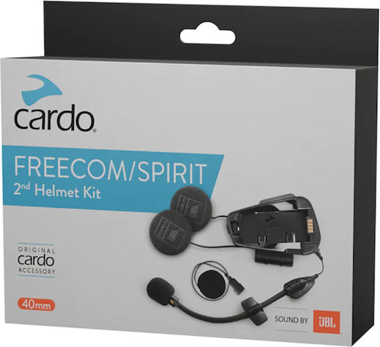 Cardo 2nd Helmet Kit Ακουστικών & Μικροφώνου Freecom X & Spirit Hd Lines Ηχεία Jbl 40mm