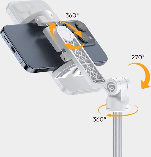 Ulanzi TT88 Selfie Stick Cell Phone Tripod Bluetooth White