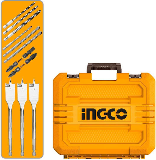 Ingco CIDLI20968E Percussive Brushless Battery Drill Driver 20V 2x4Ah