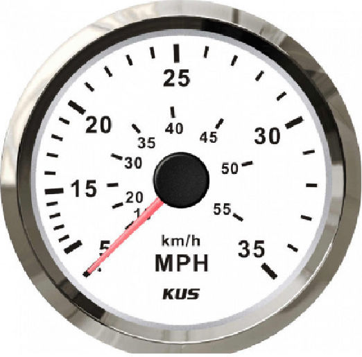 KUS 35 MPH Bootsmessgerät für Meilen