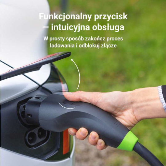 Green Cell Wandmontierter Dreiphasiger Elektroauto-Ladestation 22kW mit Integriertem Kabel Typ 2 (EVGC021B2275)