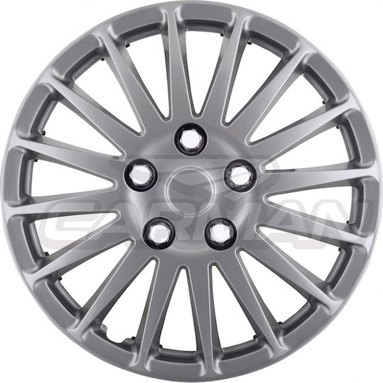 Carman Set Capace De Roți Auto 4 Bucăți 13" Argintii