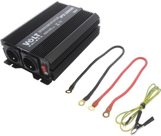Volt Invertor Auto Modificat Sine Wave 1300W pentru Convertirea 12V DC în 230V AC