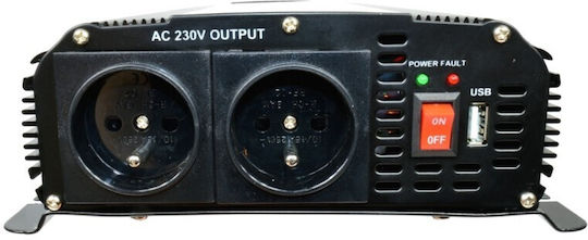 Volt Polska Car Power Inverter Pure Sinewave 1500W for Conversion of 24V DC to 230V AC