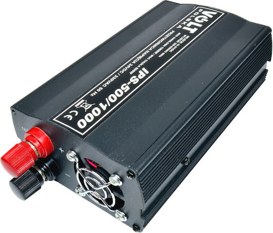 Volt Inverter Αυτοκινήτου Τροποποιημένου Ημιτόνου 1000W για Μετατροπή 12V DC σε 230V AC