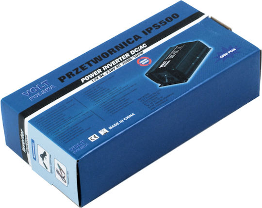 Volt Polska IPS-500 Car Inverter Modified Sinewave 500W for 12V DC
